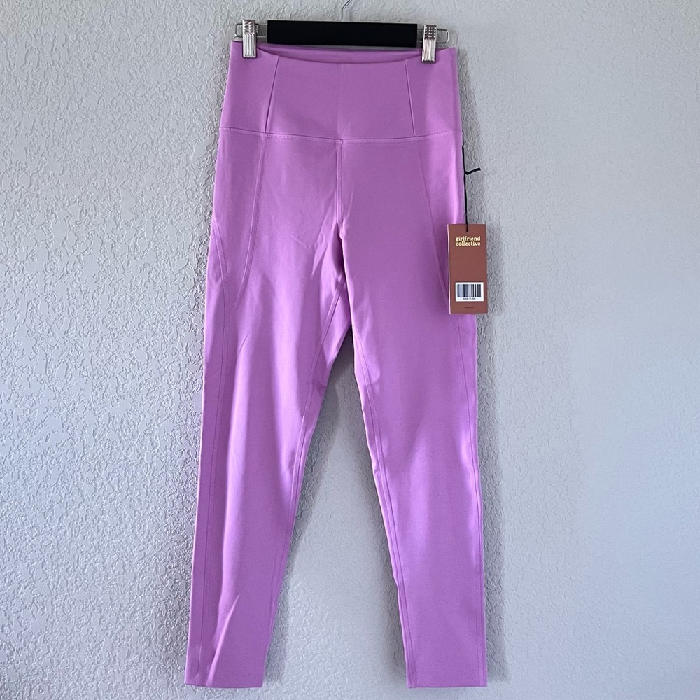 NWT Girlfriend Collective Lilac Compressive Leggings - Picture 2 of 6